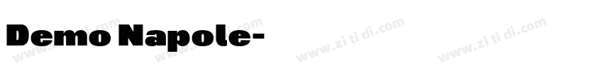 Demo Napole字体转换